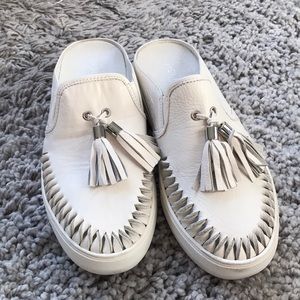 J/SLIDE Andie white leather slip on sneakers 8.5
